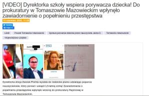 [VIDEO] Nowe, wstrząsające informacje dot. nauczyciela-porywacza! Prokurator w Tomaszowie Mazowieckim rekwiruje mu sprzęt elektronicny a lekceważy koszmar matki i więzionej przez niego 3,5-letniej dziewczynki!