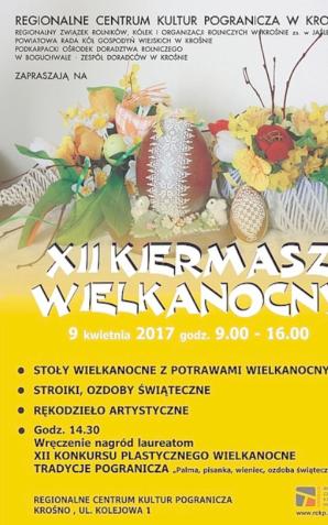 Krosno , Podkarpacie: XII Kiermasz Wielkanocny i rozstrzygnięcie konkursu na wielkanocne ozdoby. Sobota, 9 kwietnia